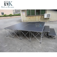 Plateforme de scène modulaire robuste 4ft*4ft en bois, scène simple