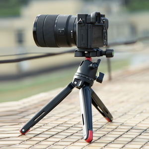 Aluminum <strong>Heavy</strong> <strong>Duty</strong> Mini Tabletop <strong>Tripod</strong> with Ball Head and QR Plate for Phone and Camera - Product Image 3