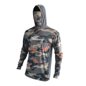 2024 Nova Chegada Poliéster Sublimado Pesca Camisa de Manga Longa UV Máscara de Proteção Quick Dry Plus Size Adultos Meninos do Verão - Product Image 2