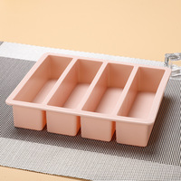 Moule à glaçons longs et machine à glaces en silicone de qualité alimentaire, bac à glaçons en forme de brique, grand fabricant de blocs de glace pour whisky/cocktails, démoulage facile