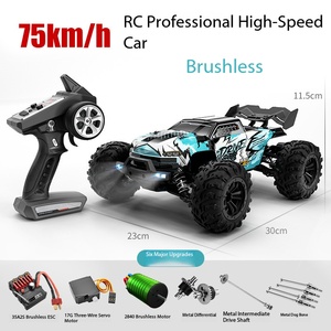 Voitures télécommandées électriques tout-terrain <span class=keywords><strong>KidsToys</strong></span> 70 km/h, 4 roues motrices, 2,4 GHz, haute vitesse, moteur brushless, vente directe usine, camion jouet rapide - Product Image 1