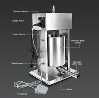 Machine à farcir les saucisses électrique automatique en acier inoxydable Welldone Home Commercial 12L, nouvelle, 220V, garantie 1 an, directement de l'usine