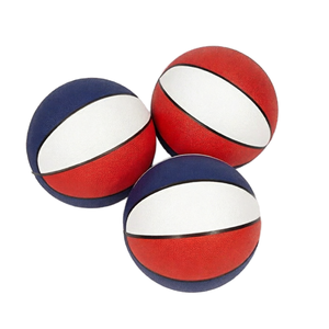 Custom Logo Soft Basketball Kids Safe Cloth <b>Foam</b> Basketball Red White <b>Blue</b> Toddler Bouncing Training - Product Image 1
