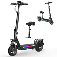 Scooter Todoterreno RS10 MAX de 1200W y 25Ah con Asiento, NFC, Doble Suspensión y Luces Ambientales, Apto para Montaña y Caminos de Tierra