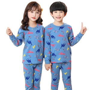 All'ingrosso ragazzo intimo termico pigiama per bambini cotone coreano lungo giovanni per bambini - Product Image 5