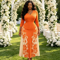 Nouvelle Arrivée 2026 – Robe de Soirée Plissée Grande Taille Miyaki, Taille Haute, Imprimé Floral Bordé, Coupe Crayon pour Femme