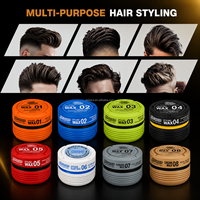Cire coiffante à la kératine pour hommes, tenue forte, texturisante, volume, fini mat, facile à redessiner, usage professionnel