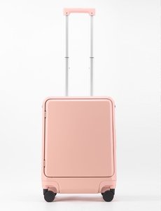 <span class=keywords><strong>Maleta</strong></span> Rígida para PC con <span class=keywords><strong>Asiento</strong></span> para Niños, Candado TSA, 4 Ruedas Giratorias, Puerto USB, Asa Suave, Cinturón de Seguridad, Apertura Frontal, Negra, 20 Pulgadas - Product Image 5
