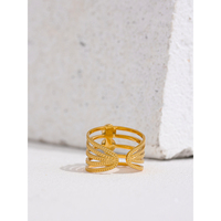 Bague en acier inoxydable avec pierre turquoise naturelle JINYOU 359, style bohème estival, bijoux pour femme, tendance 2025, bagues ouvertes pas chères