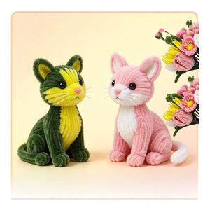 Kit d'art DIY : Matériel de nettoyage de tuyaux en velours de 8 mm pour projets éducatifs créatifs et décorations florales en nettoyage de tuyaux - Product Image 3