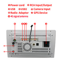 Écran Android 12 de 9 pouces avec ventilateur de refroidissement, lecteur DVD stéréo universel, navigation GPS, autoradio, CarPlay sans fil, Android Auto