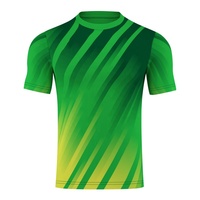 2024 Schnelltrocknendes, atmungsaktives, digital bedrucktes, personalisiertes Logo, formelles Fußball-Fan-Trikot, 100 % Polyester, gestrickt, O-Ausschnitt, Kurzarm, Herren
