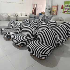 Sillón <span class=keywords><strong>de</strong></span> tela moderno para sala <span class=keywords><strong>de</strong></span> estar, sofá perezoso individual giratorio, sillón <span class=keywords><strong>de</strong></span> ocio <span class=keywords><strong>de</strong></span> terciopelo supersuave personalizado - Product Image 5