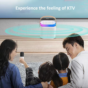 Micrófono inalámbrico Altavoz Combo Sistema de sonido de karaoke portátil para el hogar o al aire libre - Product Image 6