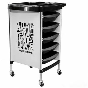 Carrito de peluquería para salón, carrito de herramientas para peluquería, carrito de almacenamiento de cinco niveles para tintes en caliente en peluquerías - Product Image 5