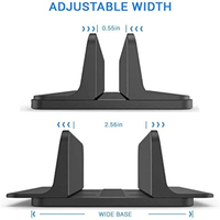 Nouveau support d'ordinateur portable Vertical conçu 1 fentes support de support de bureau peu encombrant taille de quai réglable ordinateur Riser métal