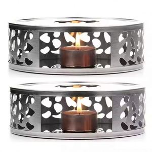 Wholesale Candle Light Holder <b>Teapot</b> Heater Base Stainless Steel Tea Warmer - Product Image 1