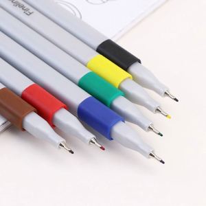 OEM Custom 0.5mm Novelty Business Fineliner Pens Popular Regular Cone Clips Recycled Plastic Body 1.0mm <b>Writing</b> Fineliner <b>Set</b> - Product Image 3