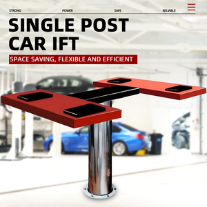 פוסט יחיד הידראולי מכונית ג 'ק מעלית לשטיפת רכב, עם מבנה בקרת שמן הידרו - Product Image 5