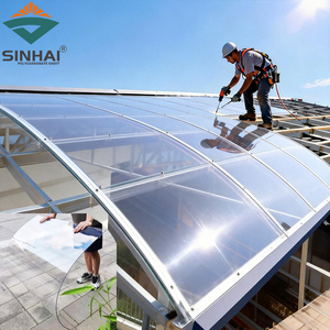 Plaques rigides modernes anti-UV, feuilles de polycarbonate transparentes pliables à froid pour toitures, pour entrepôts extérieurs et hôtels - Product Image 3