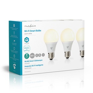 Ampoule intelligente Wi-Fi Nedis E27 9W blanc chaud 800Lm lot de 3 - Product Image 4