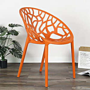 Silla de plástico con forma de radar para oficina en casa apilable Jardim <span class=keywords><strong>Mobilia</strong></span> Do Patio Castackiras para muebles de restaurante para uso doméstico - Product Image 1