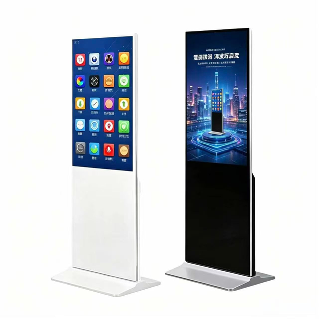 32 Inch Floor Standing Digital Signage Kiosk LCD Touch Screen Advertising Display IP55 Waterproof Interactive Video Player