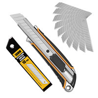 Couteau utilitaire à manche en alliage d'aluminium personnalisé ZY-510 18mm Sk2 Couteaux à lame cassable Couteau de coupe multifonctionnel robuste