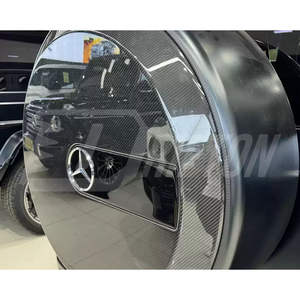Cubierta de neumático de repuesto trasero de fibra de carbono estilo B para Mercedes Benz G Wagon W463 - Product Image 3