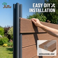 Service OEM/ODM, certifié CE, panneau de clôture WPC de haute qualité de 8 pieds, planche composite bois-plastique, clôture de jardin extérieure