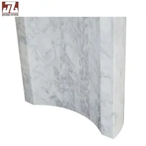 Travertine Natural Calacatta White Dining Table Indoor Dining Table Top Craft Table Hotel Villa Display Restaurant Home