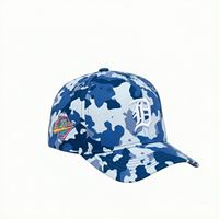 Casquette de baseball en coton à visière incurvée bicolore, style camouflage vintage sportif, broderie personnalisée, motif camouflage canard, OEM