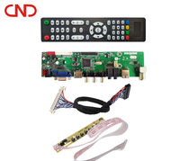 Mainboard TV LCD LED Universal Full HD V56 2AV untuk panel Samsung, LG, TCL, Hisense
