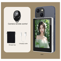 Layar Monitor Vlog Mini Vlogmate untuk iPhone dan Android, Layar Selfie Nirkabel Magnetik untuk Kamera Belakang, Layar Vlog