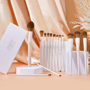 Per Jessup professionale pennelli per il trucco T329 e T508 personalizzabili in lana con guance e pennelli per gli occhi con funzione evidenziatore