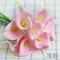 QSLHC804 En Gros PU 32cm Mini Lys Calla Artificielles pour La Décoration Intérieure
