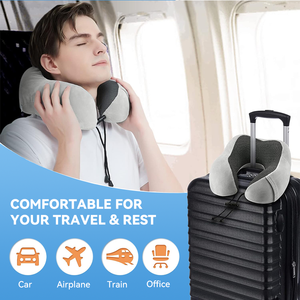 Nuovo <span class=keywords><strong>cuscino</strong></span> per il collo avvolgente di lusso portatile in Memory Foam <span class=keywords><strong>cuscino</strong></span> da viaggio per il volo - Product Image 5