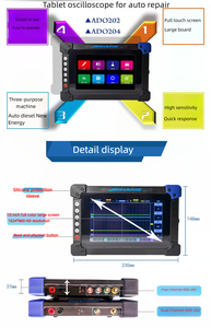 Oscilloscope de diagnostic de réparation de véhicule à écran plat Jinhan ADO202 Analyse et détection de forme d'onde de véhicule à double canal - Product Image 4