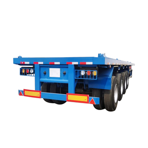 Semirimorchio Pianale di Alta Qualità con Sospensione a Balestra per Trasporto Container 20ft 40ft, 4 Assi, 100 Tonnellate - Product Image 4