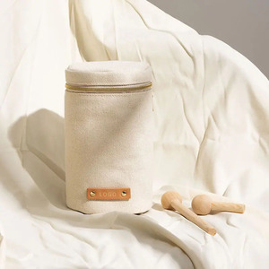 High Quality Private Label Women's Portable Zipper <b>Cosmetic</b> Bags Eco Friendly Modern Logo Custom Canvas Makeup <b>Cases</b> for Ladies - Product Image 4