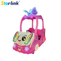Voiture tamponneuse électrique Papillon Princesse avec auvent, lumières LED, musique et télécommande, pour enfants et adultes, pour usage intérieur et extérieur en centre commercial