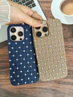 Étui de téléphone miroir de maquillage personnalisé en diamant scintillant de luxe pour iPhone 16 17 Pro Max Plus housse de protection