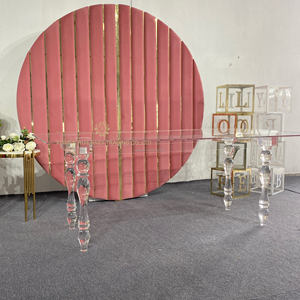 Mesa acrílica transparente Rectangular para eventos, suministros de mesa para boda, fantasma - Product Image 5