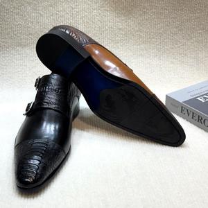 Zapatos Formales de Hombre de Cuero Genuino al por Mayor, con Punta Cerrada, con Cordones, Impermeables, Transpirables, Estilo Vintage Retro para Oficina - Product Image 5