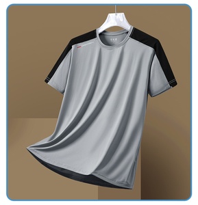 T-shirt athlétique à manches longues pour homme, coupe ajustée, respirant, tissu polyester/coton anti-humidité, pour les entraînements et les tenues décontractées - Product Image 2