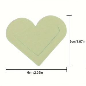 Marcapáginas de Cuero PU con Forma de Corazón, Marcador de Páginas Portátil, Accesorios para Lectores - Product Image 2