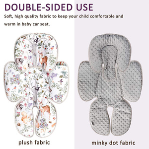 Custom Eco Friendly Baby Infant Warm Reversible Stroller Seat Cushion <strong>Pram</strong> Pad <strong>Liner</strong> - Product Image 6