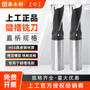 ดอกกัดร่องตรง HSS เหล็กกล้าความเร็วสูง 2 ฟลุต สำหรับเครื่อง CNC ขนาด 3 4 5 6 8 10 มม. - Product Image 2