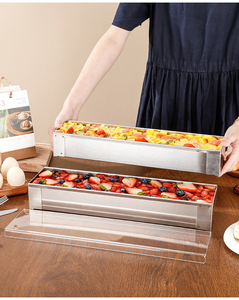 Moule carré robuste en acier inoxydable pour gâteau <span class=keywords><strong>au</strong></span> <span class=keywords><strong>fromage</strong></span> avec base fixe pour une cuisson sans fuites - Product Image 1