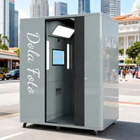 Máquina expendedora digital de pasaportes con impresora de fotos todo en uno, proveedor de fotomatones de alquiler para la venta con software